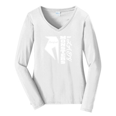 Lady Monsters Ladies Long Sleeve V-Neck Thumbnail